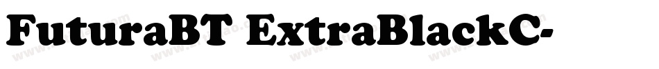 FuturaBT ExtraBlackC字体转换